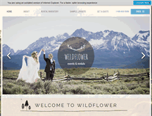 Tablet Screenshot of idahowildflowerevents.com